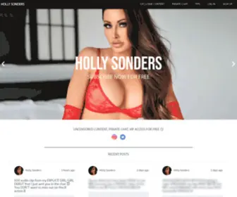 Hollysonders.com(Holly Sonders) Screenshot
