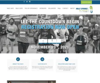 Hollyspringshalfmarathon.com(Holly Springs Half Marathon presented by Edward Jones) Screenshot