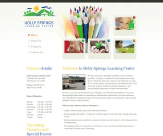 Hollyspringslc.com(Holly Springs Learning Center) Screenshot