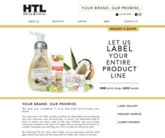 Hollytagandlabel.com(Pressure Sensitive Tag & Label Company) Screenshot