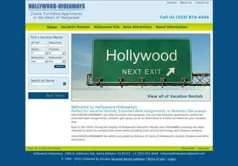 Hollywood-Hideaways.com(Hollywood Hideaways) Screenshot
