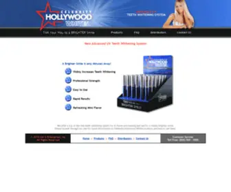 Hollywood-Whites.com(Advanced UV Teeth Whitening System from Celebrity Hollywood Whites) Screenshot