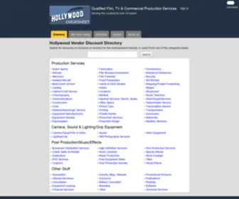 Hollywoodcheatsheet.com(Hollywoodcheatsheet) Screenshot