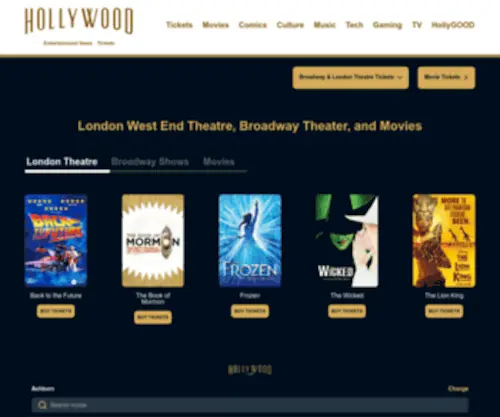 Hollywood.com(Tickets to Movies in Theaters) Screenshot