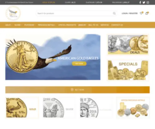 Hollywoodgoldexchange.com(Buy Precious Metals Online) Screenshot