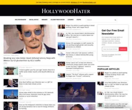 Hollywoodhater.com(Hollywoodhater) Screenshot