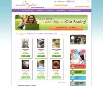Hollywoodpsychics.com(Psychic Readings from Hollywood Psychics) Screenshot