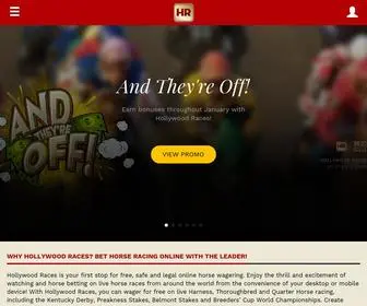 Hollywoodraces.com(Hollywood Races) Screenshot