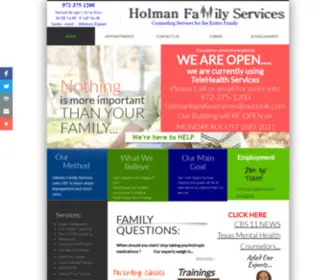 Holmanfamilyservices.com(Holmanfamilyservices) Screenshot