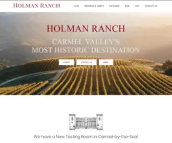 Holmanranch.com(Historic Estate) Screenshot
