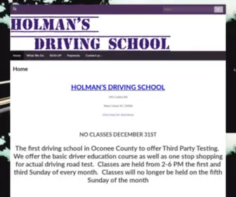 Holmansdrivingschool.com(How well do you drive) Screenshot