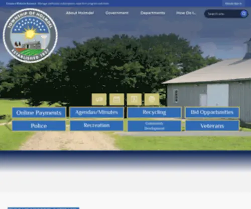 Holmdeltownship.com(Holmdel Township) Screenshot