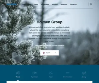 Holmen.com(We grow a sustainable future) Screenshot