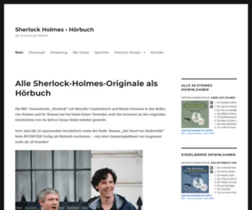 Holmes-Watson.com(Sherlock) Screenshot