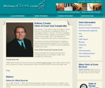 Holmesclerk.com(Holmes Clerk of Court) Screenshot