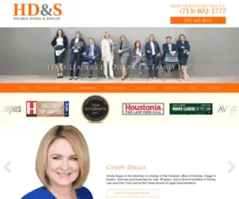 Holmesdiggs.com(Houston Divorce Lawyer) Screenshot