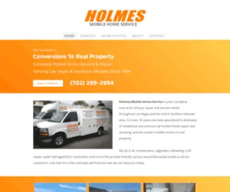 Holmesmhs.com(Holmes Mobile Home Service Las Vegas) Screenshot