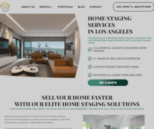 Holmestage.com(Home Staging in Los Angeles by HolmeStage) Screenshot