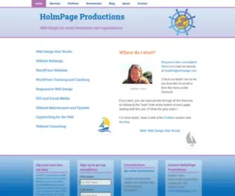 Holmpage.com(HolmPage Productions) Screenshot