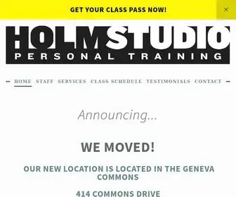 Holmstudiofitness.com(Personal Gym Training Near Me in St Charles IL) Screenshot