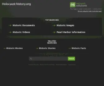 Holocaust-History.org(United States Holocaust Memorial Museum) Screenshot