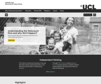 Holocausteducation.org.uk(UCL's Centre for Holocaust Education) Screenshot