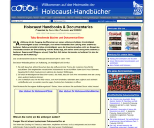 Holocausthandbuecher.com(Holocausthandbuecher) Screenshot