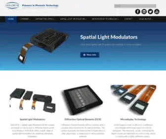 Holoeye.com(HOLOEYE is providing products and services in the fields of spatial light modulators (SLM)) Screenshot