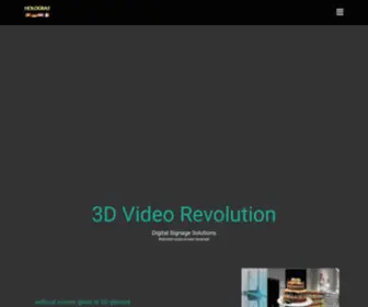 Hologra3.com(3D Holographic Display Solutions) Screenshot
