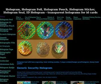 Hologramsolution.com(Security Hologram) Screenshot