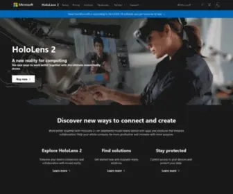 Hololens.com(Microsoft HoloLens) Screenshot