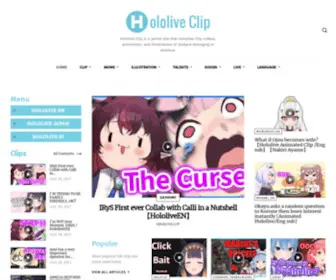 Hololiveclip.com(Hololive Clip) Screenshot