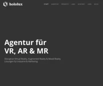 Hololux.de(Agentur für VR) Screenshot