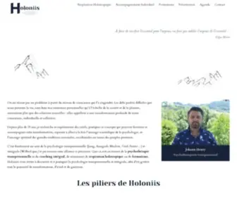 Holoniis.com(Psychologie transpersonnelle & intégrale) Screenshot