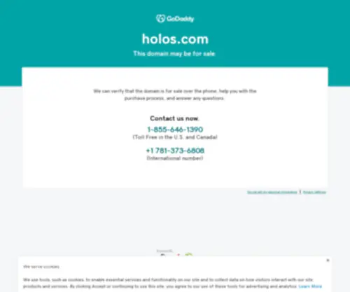 Holos.com(Forsale Lander) Screenshot