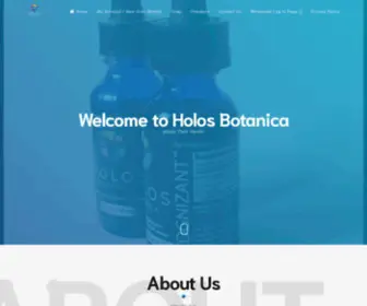 Holosbotanica.com(All-natural full-spectrum hemp extract products) Screenshot