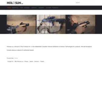 Holosun.ca(Canadian distributor for Holosun optics) Screenshot