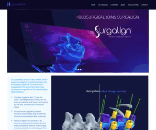 Holosurgical.com(Holosurgical Inc) Screenshot