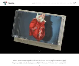 Holoxica.com(Holoxica Limited) Screenshot