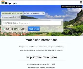 Holprop.fr(Immobilier international) Screenshot