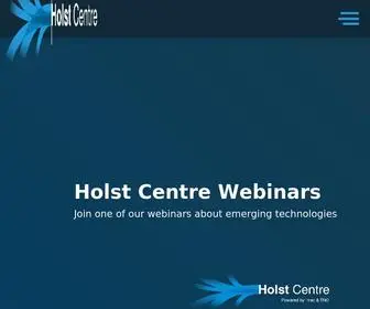 Holstcentrewebinars.com(Holst Centre Webinars) Screenshot