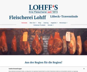 Holsteiner-Katenschinken.de(Fleischerei Lohff GmbH) Screenshot