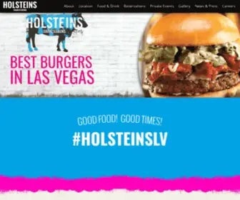 Holsteinsburgers.com(Shakes and Buns) Screenshot