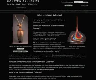 Holstengalleries.com(Online Glass Art Gallery) Screenshot