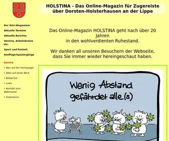 Holstina.de(Das Online) Screenshot