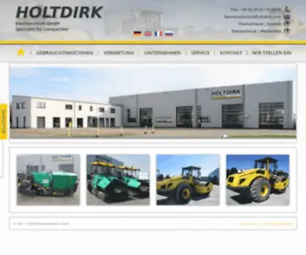 Holtdirk.com(Gebrauchtmaschinen, Vermietung) Screenshot