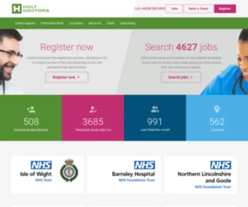 Holtdoctors.co.uk(Locum Doctor Jobs) Screenshot
