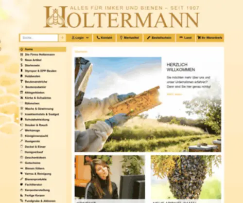 Holtermann.de(Holtermann Imker) Screenshot