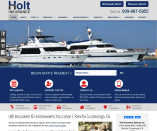 Holtinsurance.net(Holt Insurance) Screenshot