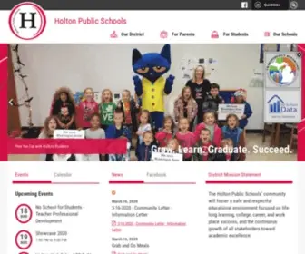 Holtonschools.com(Holton Public Schools) Screenshot